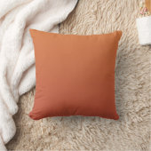 Kupfer Orange Uni Color Fall, Herbst Kissen (Decke)