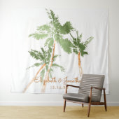 Kupfer Palms Beach Hochzeitsstand Foto Hintergrund Wandteppich (Beispiel (Horizontal))