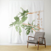 Kupfer Palms Beach Hochzeitsstand Foto Hintergrund Wandteppich (Beispiel)