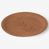 Kupfer Pappteller (Schrägansicht)