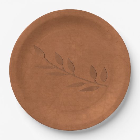 Kupfer Pappteller (Vorderseite)