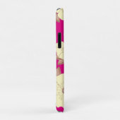 Kupfer Pastellgelbe Blüte auf Fuchsienuntergrund Case-Mate iPhone Hülle (Hinten/Rechts)