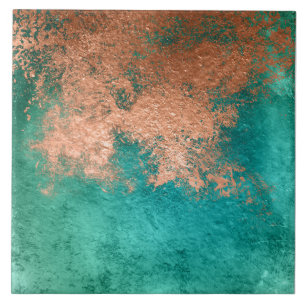Kupfer Patina-Distressed Fliese