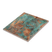 Kupfer-Patina-Metall-Optik Rustikal Fliese (Seite)