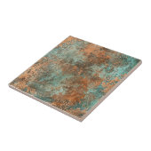 Kupfer Patina Metallic Rustikal Fliese (Seite)