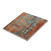 Kupfer Patina Metallic Rustikal Fliese (Seite)