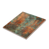 Kupfer Patina Metallic Rustikal Fliese (Seite)