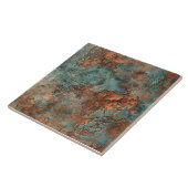 Kupfer Patina Metallic Rustikal Fliese (Seite)