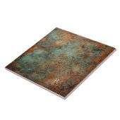 Kupfer Patina Metallic Rustikal Fliese (Seite)