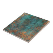 Kupfer Patina Metallic Rustikal Fliese (Seite)