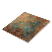 Kupfer Patina Metallic Rustikal Fliese (Seite)