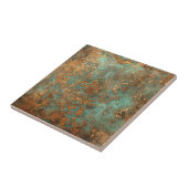 Kupfer Patina Metallic Rustikal Fliese (Seite)