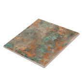 Kupfer Patina Metallic Rustikalisch Fliese (Seite)