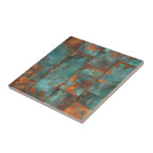 Kupfer-Patina mit distressed-Effekt Fliese (Seite)
