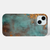 Kupfer Patina Rustic Metallic Case-Mate iPhone Hülle (Rückseite (Horizontal))