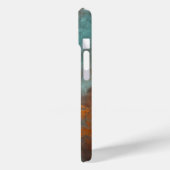 Kupfer Patina Rustic Metallic Case-Mate iPhone Hülle (Rückseite / Links)