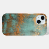 Kupfer Patina Rustic Metallic Case-Mate iPhone Hülle (Rückseite (Horizontal))