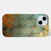 Kupfer Patina Rustic Metallic Case-Mate iPhone Hülle (Rückseite (Horizontal))