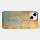 Kupfer Patina Rustic Metallic Case-Mate iPhone Hülle (Rückseite (Horizontal))