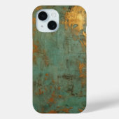Kupfer Patina Rustic Metallic Case-Mate iPhone Hülle (Rückseite)