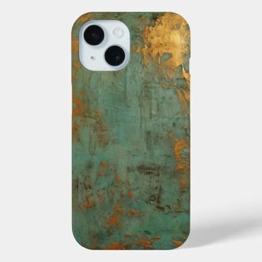 Kupfer Patina Rustic Metallic Case-Mate iPhone Hülle (Rückseite)