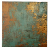 Kupfer Patina Rustic Metallic Fliese (Vorderseite)