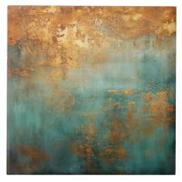 Kupfer Patina Rustic Metallic Fliese