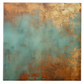 Kupfer Patina Rustic Metallic Fliese (Vorderseite)
