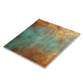 Kupfer Patina Rustic Metallic Fliese (Seite)