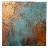 Kupfer Patina Rustic Metallic Fliese (Vorderseite)