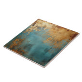 Kupfer Patina Rustic Metallic Fliese (Seite)