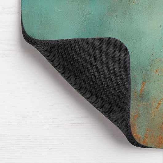 Kupfer Patina Rustic Metallic Mousepad (Ecke)