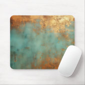 Kupfer Patina Rustic Metallic Mousepad (Mit Mouse)