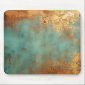 Kupfer Patina Rustic Metallic Mousepad (Vorne)