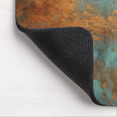 Kupfer Patina Rustic Metallic Mousepad (Ecke)