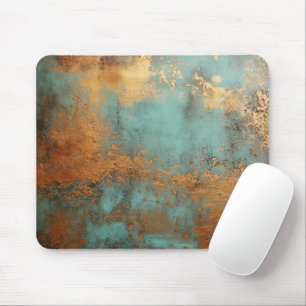 Kupfer Patina Rustic Metallic Mousepad