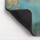 Kupfer Patina Rustic Metallic Mousepad (Ecke)