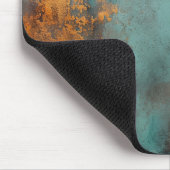 Kupfer Patina Rustic Metallic Mousepad (Ecke)