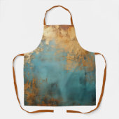 Kupfer Patina Rustic Metallic Schürze (Vorderseite)