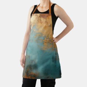 Kupfer Patina Rustic Metallic Schürze