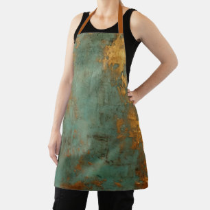 Kupfer Patina Rustic Metallic Schürze