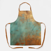 Kupfer Patina Rustic Metallic Schürze (Vorderseite)