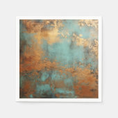 Kupfer Patina Rustic Metallic Serviette (Vorderseite)