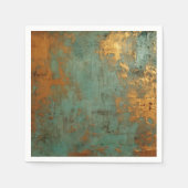 Kupfer Patina Rustic Metallic Serviette (Vorderseite)