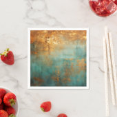 Kupfer Patina Rustic Metallic Serviette (Beispiel)