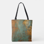 Kupfer Patina Rustic Metallic Tasche (Rückseite)
