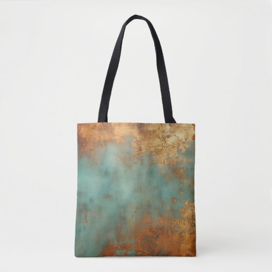Kupfer Patina Rustic Metallic Tasche (Vorderseite)