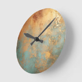 Kupfer Patina Rustic Runde Wanduhr (Winkel)