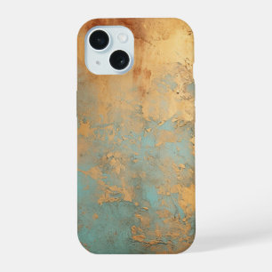 Kupfer Patina Rustik Metallisch  iPhone 15 Hülle