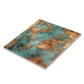 Kupfer Patina Rustikale Keramik Fliese (Seite)